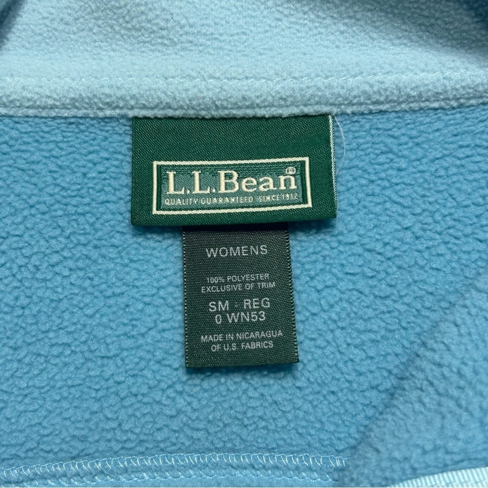 LL Bean Vest Womens Small Fleece Zip Up Pockets Outdoors Outerwear Hiking Travel - Picture 2 of 3